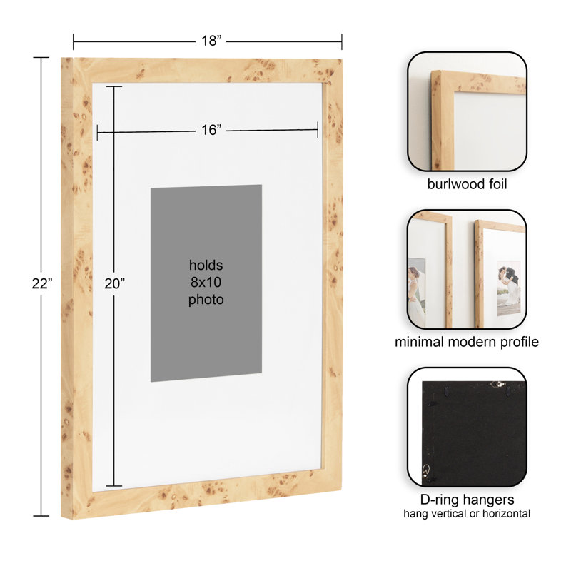 Modern Two-Piece Picture Frame Set