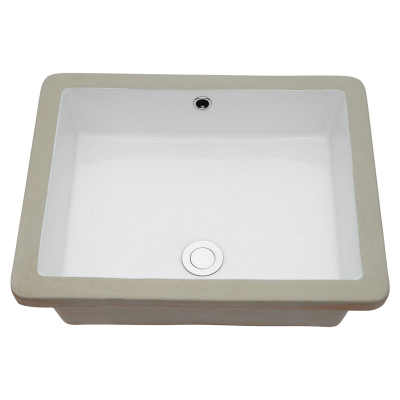 Elegant Ceramic Rectangular Bathroom Sink - Undermount Installation Contemporary Classic With A Style