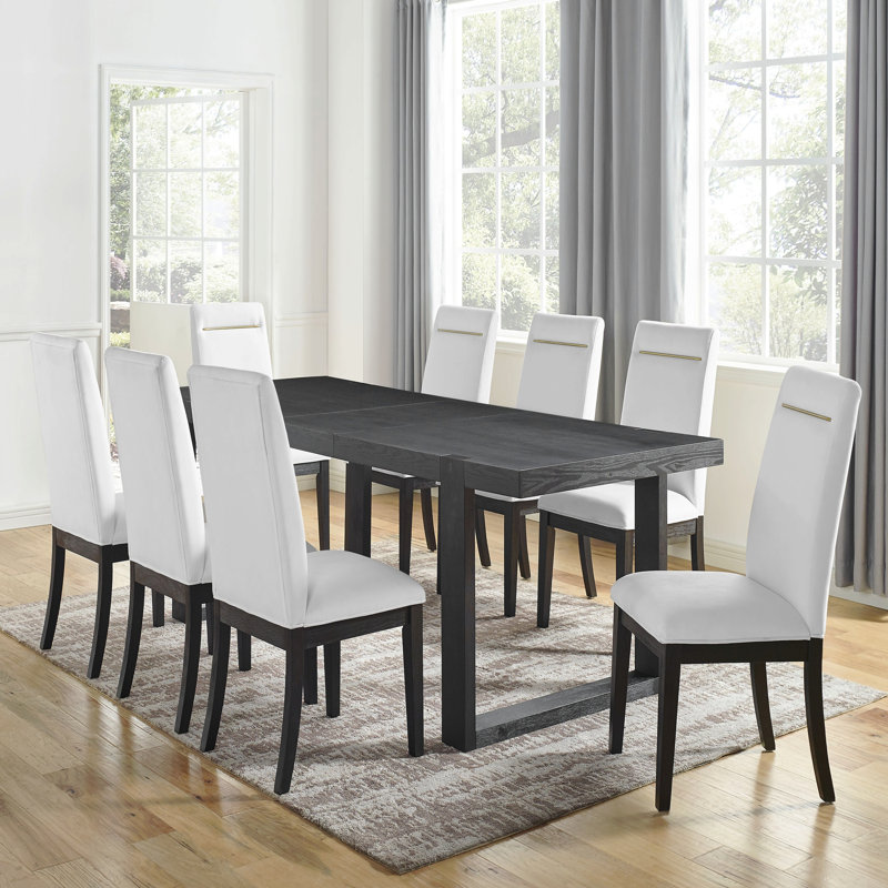 Ensemble repas 9 pièces 9 pièces, 9 pièces : table, 8 chaises