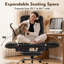 Chaise de bureau Criss Cross Leg, chaise de bureau ergonomique en molleton Teddy-130796615
