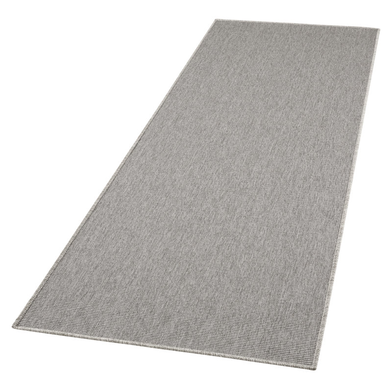 Nature Flatweave Silver/Grey Rug, Runner 80 x 450cm