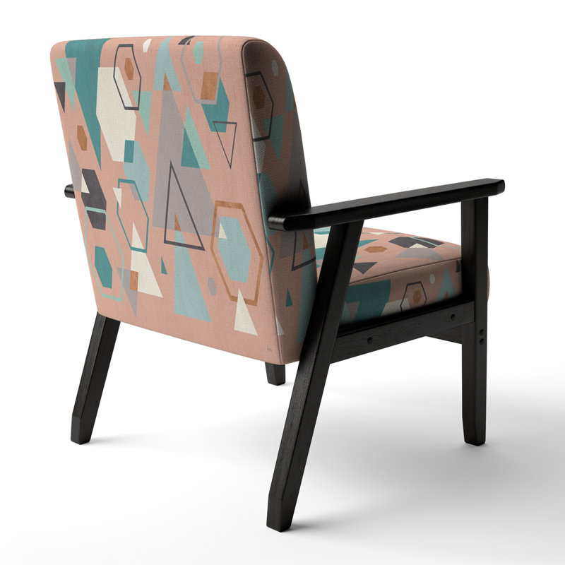 Fauteuil d'appoint rembourré «Ghiwa - Geometric Hexagons I»