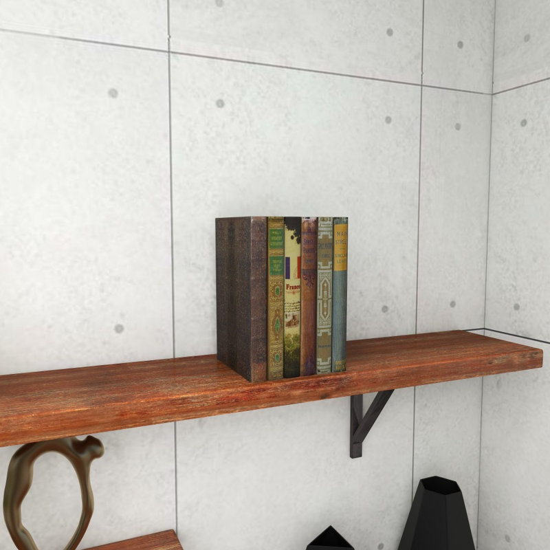 Ensemble de 6 boîtes pour livres en bois