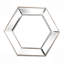 Miroir mural hexagonal au design contemporain en verre-17723839