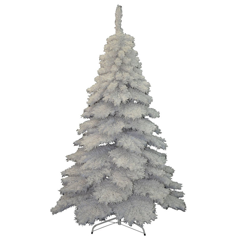 Arbre de noël artificiel blanc 6,9 pi