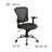 Mid-Back Mesh Swivel Task Office Chair with Chrome Base and Arms-1829379550