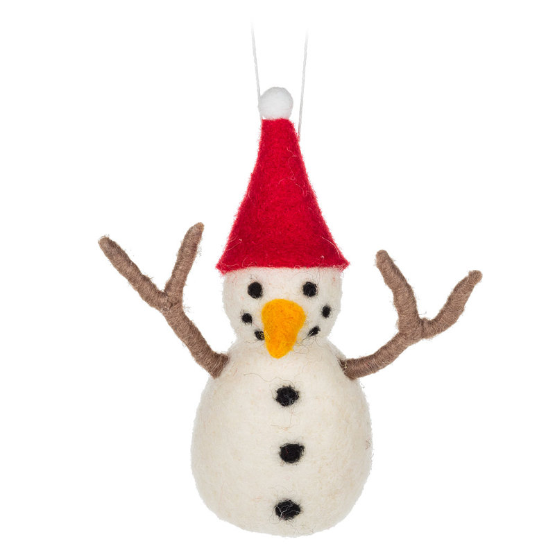 Ornement suspendu bonhomme de neige