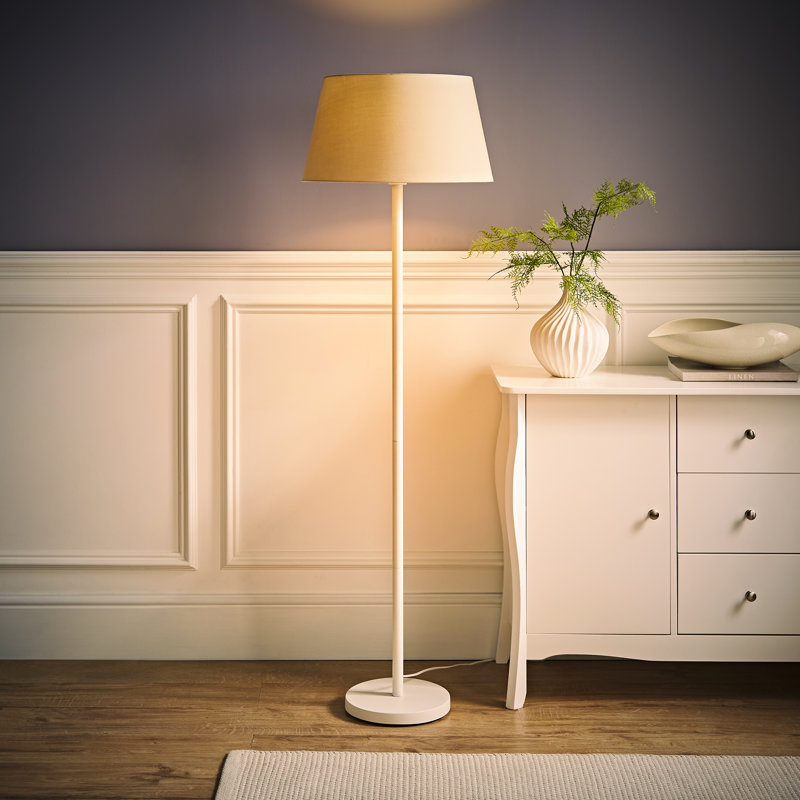 Romeir 148cm Matte Traditional Floor Lamp, Beige