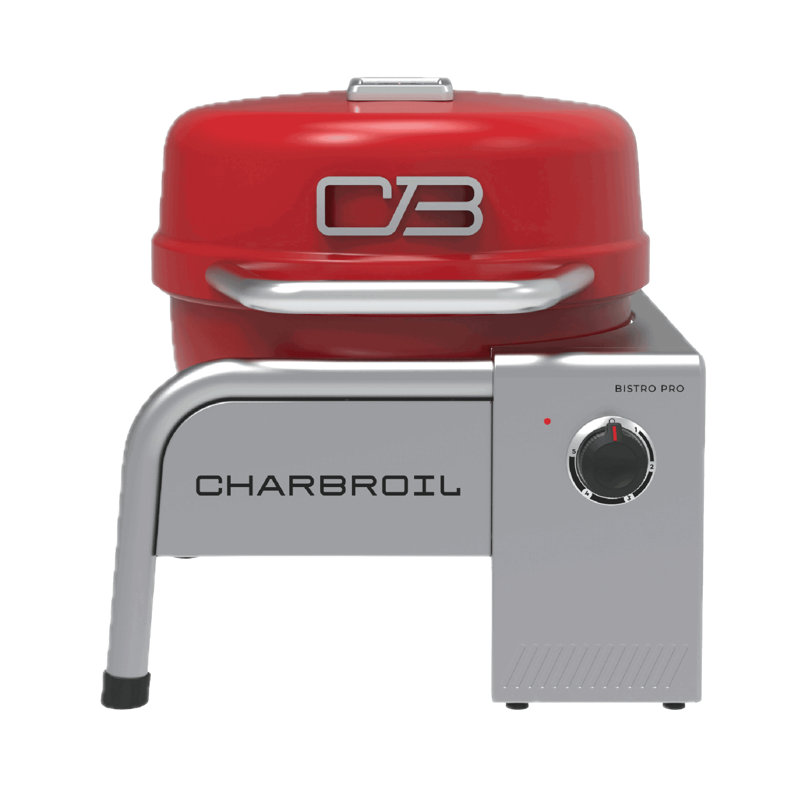 Charbroil Bistro Pro Portable Tabletop Electric Grill, Red