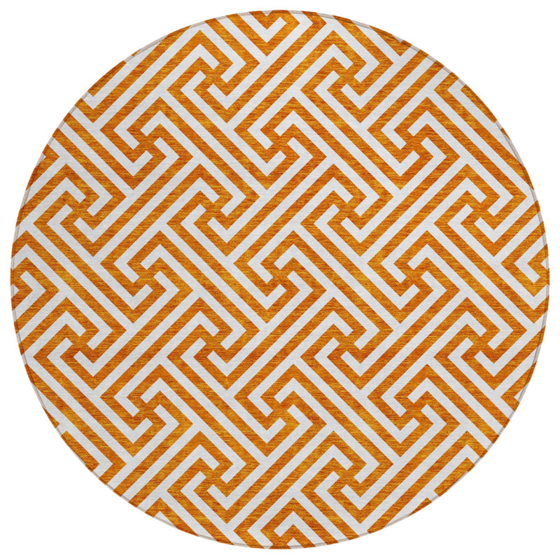 Tapis rond ivoire 8 po