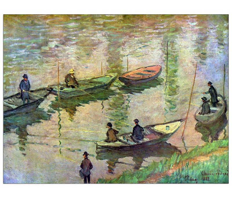 Claude Monet - Wrapped Canvas Painting, 60cm H x 80cm W x 1.8cm D