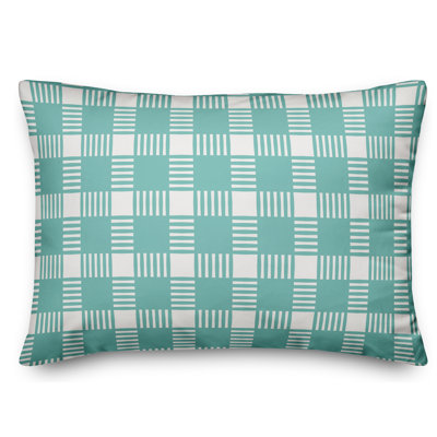 Coussin lombaire à carreaux écossais