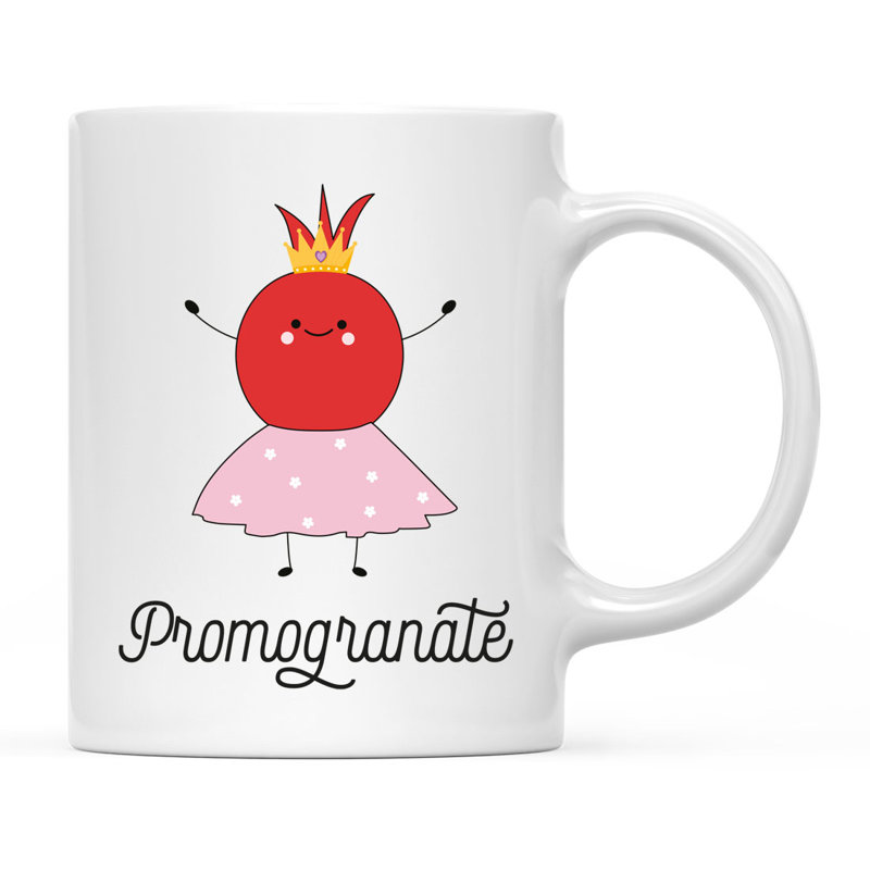 Ceramic Coffee Mug, Pomogranate