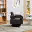 Fauteuil demi-tonneau pivotant rembourré Riqui-1866479121