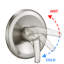 Pomme de douche à pluie coulissante en acier inoxydable sans perçage à 7 réglages, système de spa à double pomme de douche (valve brute incluse)-122404602