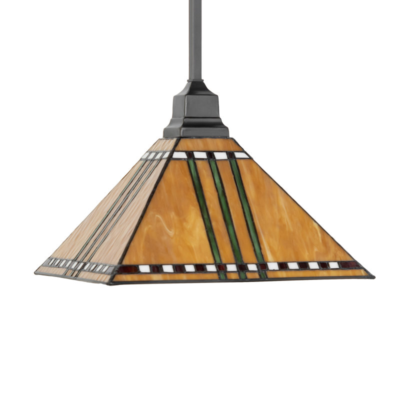 Luminaire suspendu carré 13 po