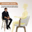 Tabouret de bar rotatif 26 po Mid-Century-1783811490