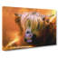 Portrait Of A Highland Cow In Abstract - Wrapped Canvas-55341804
