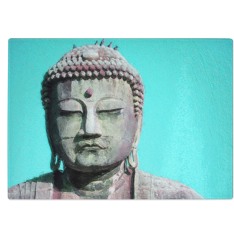 Tempered Glass The Great Buddha of Kamakura in Japan Chopping Board, 28.5 cm W x 20 cm L