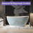 59 in. X 30 in. Stone Resin Solid Surface Freestanding Soaking Bathtub In Matte White-125475459