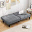 Canapé-lit convertible à futon pliant avec dossier réglable à 6 positions