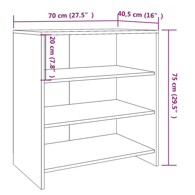 Grga 70cm Sideboard, Sonoma Oak