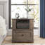 Aldama 23" Tall Rotating End Tables with Storage Drawer and Built-in Outlets,Electric Fireplace Rotating End Side Table-294339268