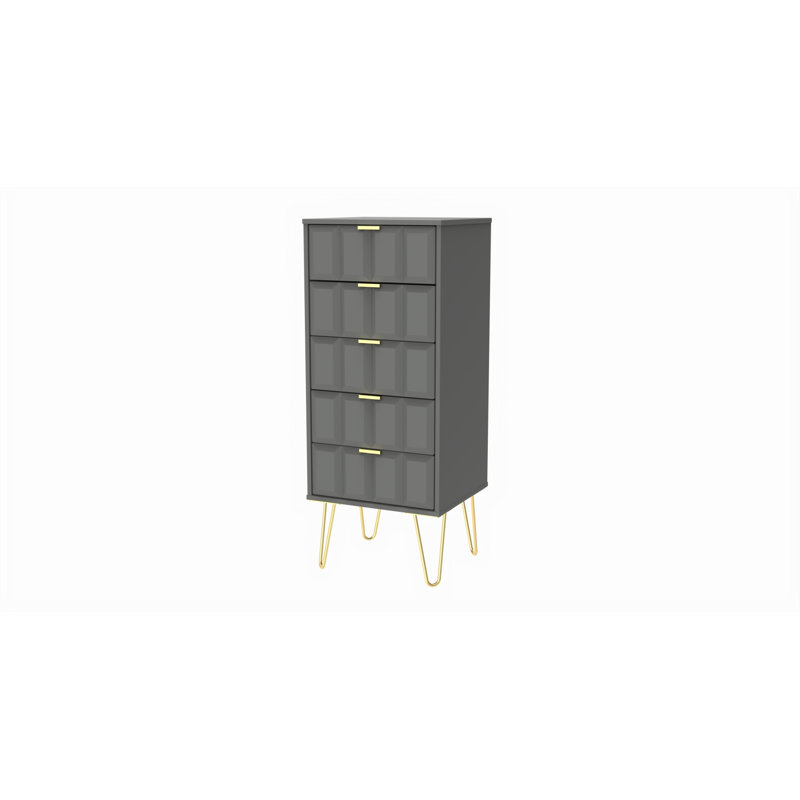Fully Assembled Maufrais 5 Drawer 45Cm W