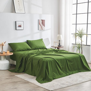 DOZ Long Staple Percale Sheet Set With A Flat Sheet