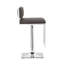 Tabouret de bar moderne avec une finition chromée élégante et un siège rembourré-1670577258