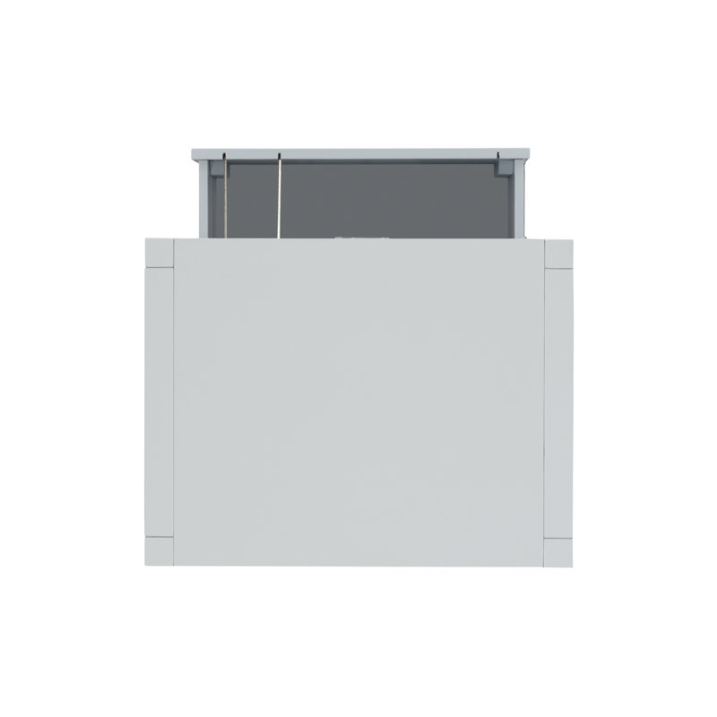 Classeur vertical 2 tiroirs Makan, gris