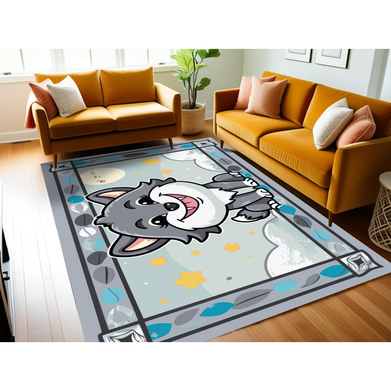 Tapis lavable pour les fêtes d'Halloween One Allium Way®, Rectangulaire 2 pi x 3 pi