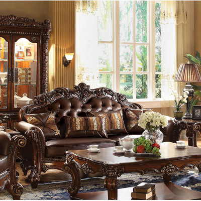Vendome 70'' Faux Leather Loveseat