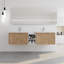 Meuble-lavabo sophistiqué avec portes à fermeture en douceur et grand espace de rangement-114225396