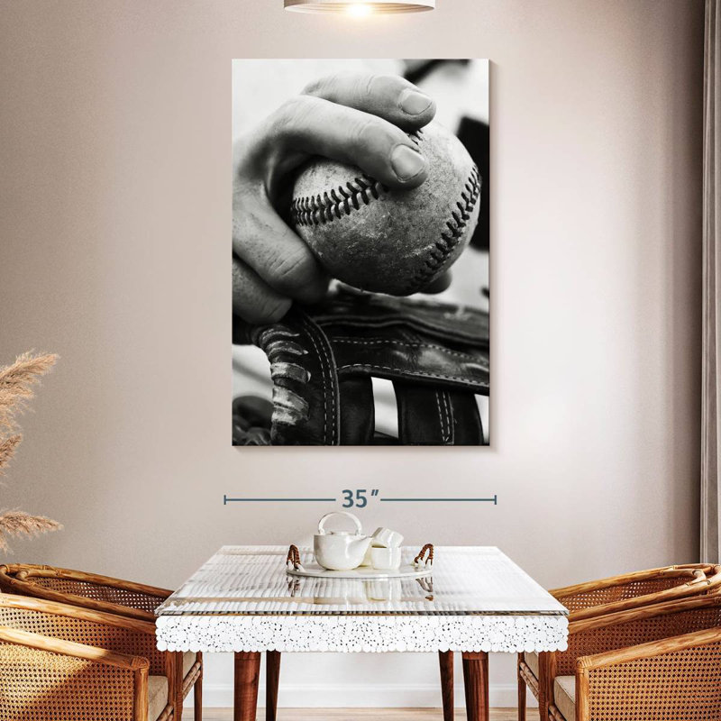 Pichet de baseball Sireci BW, H 51 po x l 34 po