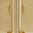 Champagne Gold Marble Storage Cabinet with Carved