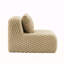 Canapé sans accoudoirs avec coussin en flanelle de couleur chameau clair