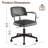 Faux Leather Task Chair with Padded Arms-1884854795
