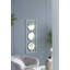 Cadre blanc 15,5 x 43,5 po avec miroir