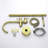 2 Handle Floor Clawfoot Tub Faucet with Diverter-60221117