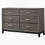 Commode 6 tiroirs Grey Oak