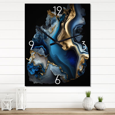 Abstract Geode Marble II - Horloges murales abstraites en marbre