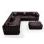 Canapé modulaire en cuir synthétique modulaire 132,5