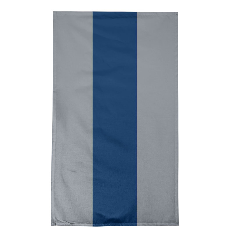 Serviette de thé hockey Anaheim, Argent / bleu marine / argent, Sergé de coton