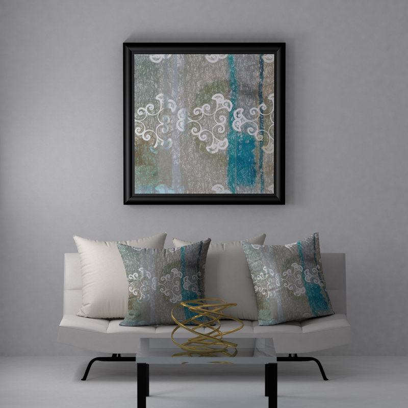 Reversible Throw Pillow, 24" H x 24" W