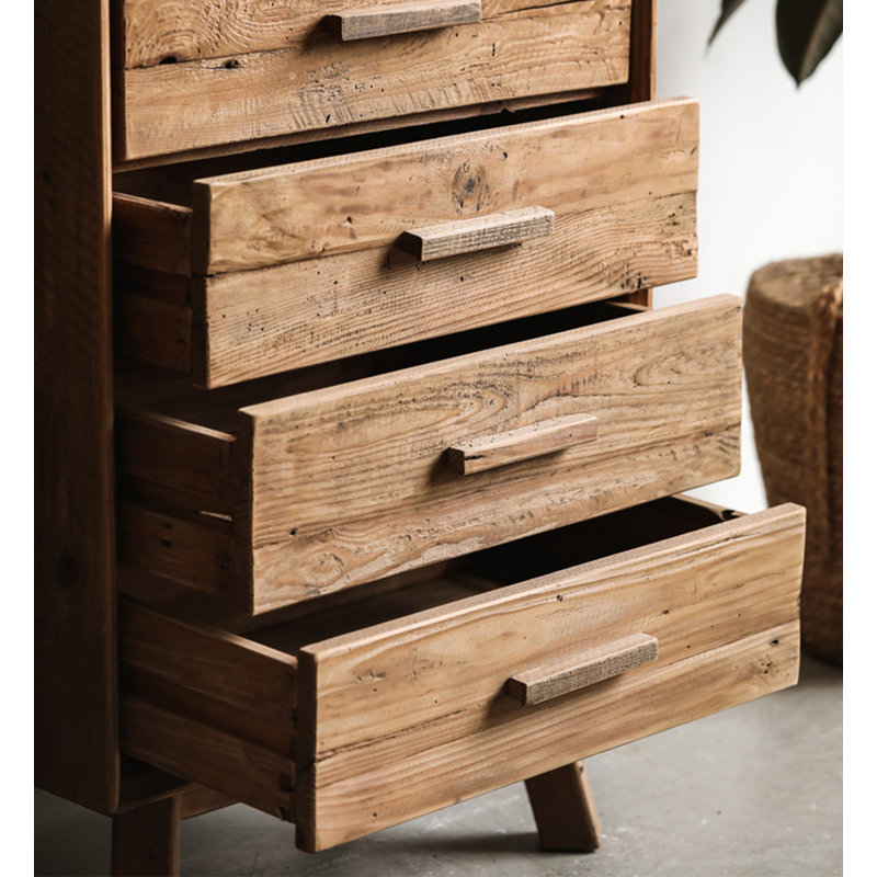 Armoire de chambre en bois massif American Rustic