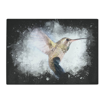 Tempered Glass Flying Hummingbird Bird Chopping Board
