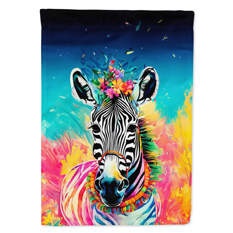 Drapeau de jardin zippé hippie