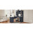 L-Shaped Computer Desk with 2 Cabinets and 2 Drawers, 11 Open Shelves and 1 Right Flip Shelf with Storage, with Power Outlet-1391413947