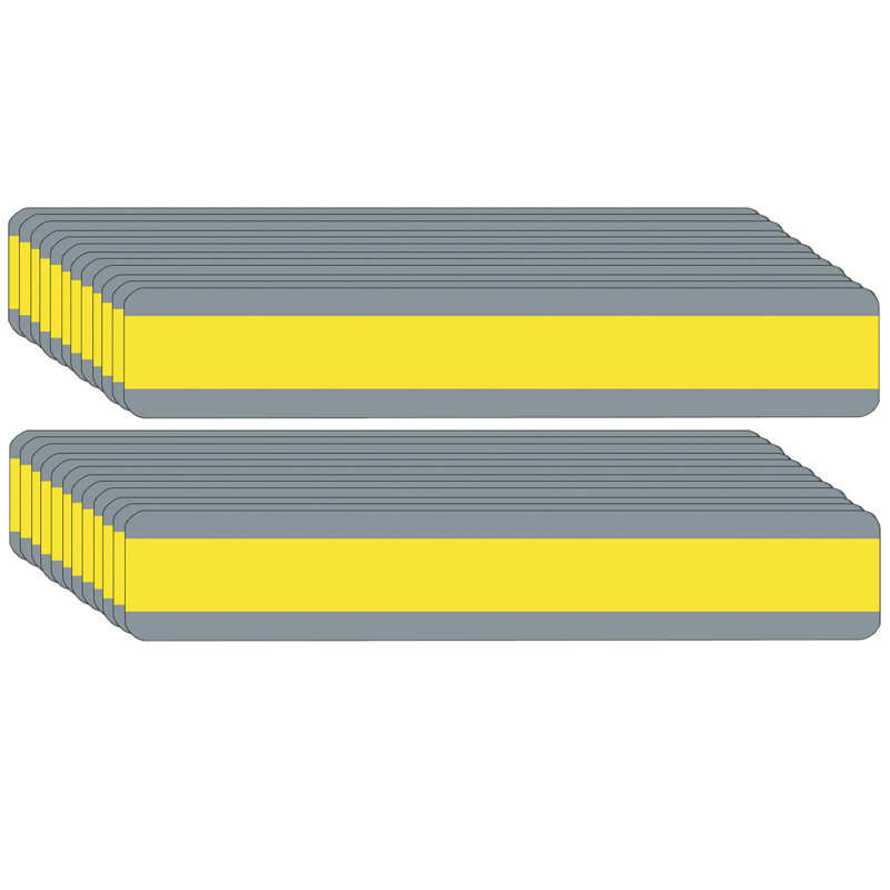 Yellow Double Wide Sentence Strip Reading Guide Set of 24